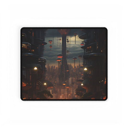 Dystopian Utopia: Perfect Urban Landscape Artwork - Desk Mat