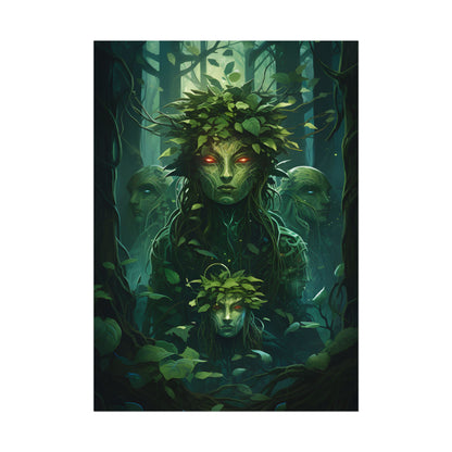 Mystical Forest Guardians: Serene Ancient Tree Spirits - Poster