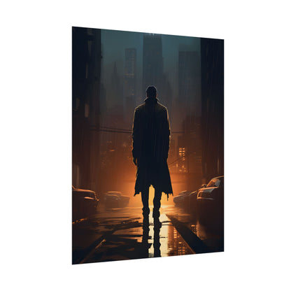 Urban Fantasy Detective: Serious Investigator Artwork - Poster