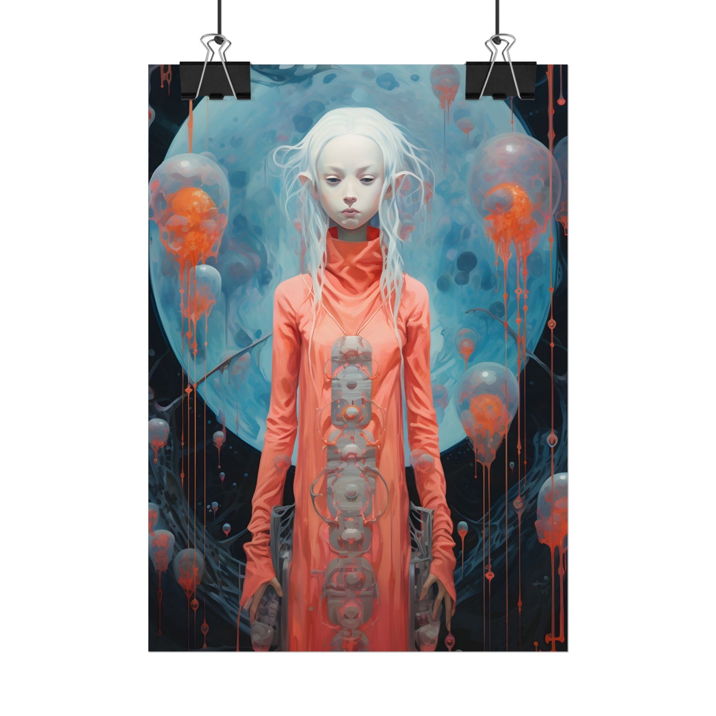 Celestial Dreams: Vibrant Stars and Planets Art - Poster