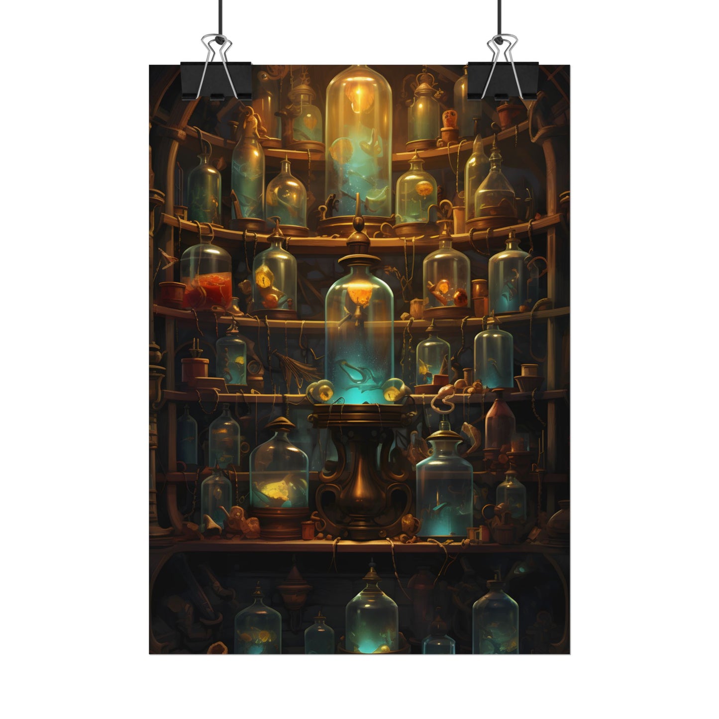 Lab Curiosities: Mysterious Research Space Artwork - Poster