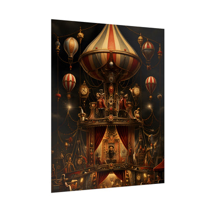 Whimsical Clockwork Circus: A Fantastical Artwork - Poster