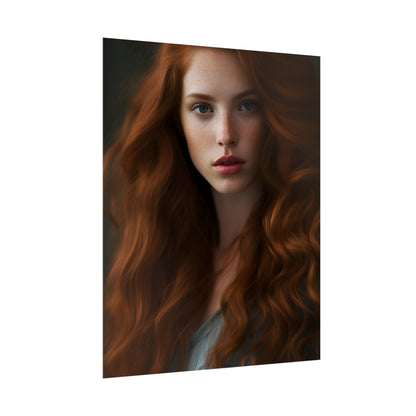 Redheaded Woman: Natural Beauty - Poster