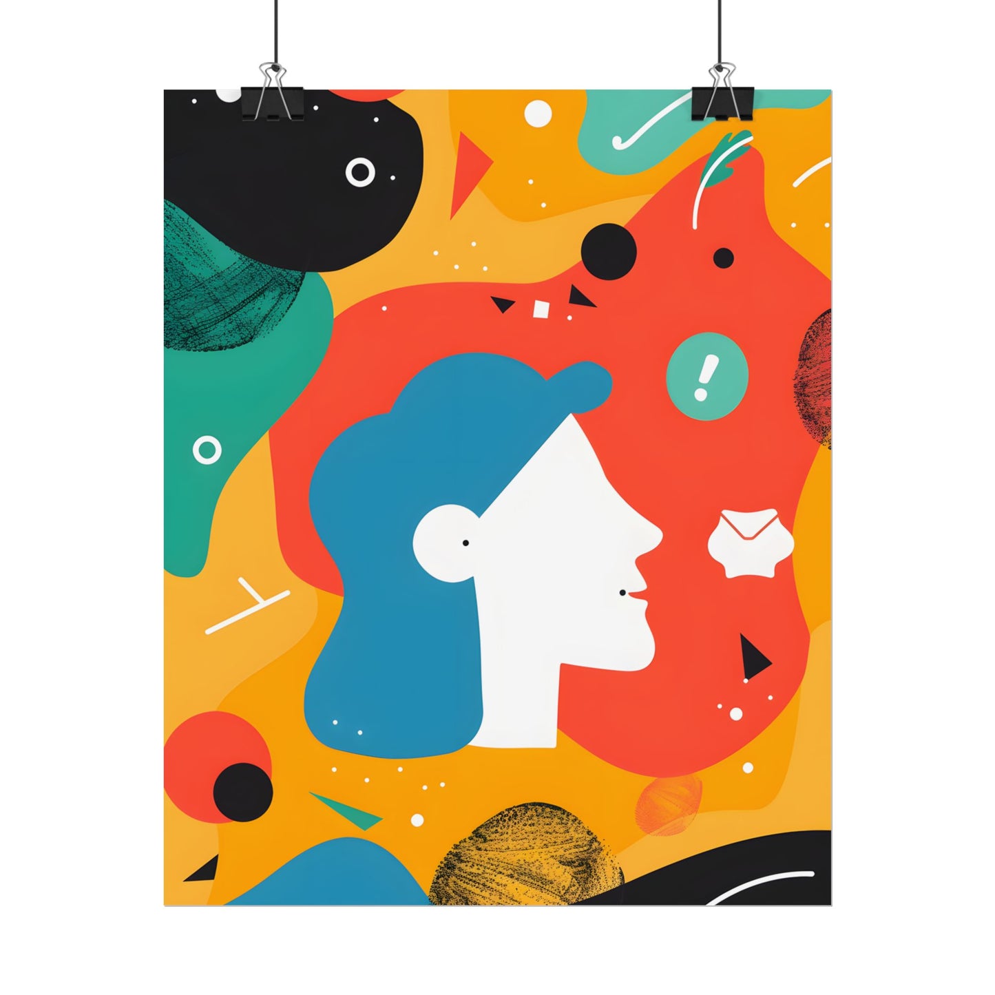 Vibrant Growth Mindset: Colorful Motivation Art - Poster