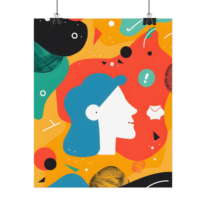 Vibrant Growth Mindset: Colorful Motivation Art - Poster