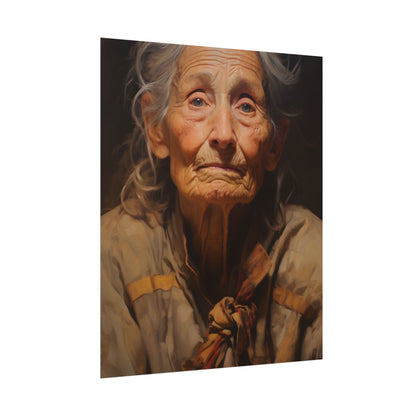 Wisdom of Age: Portrait of an Elderly Person - Poster