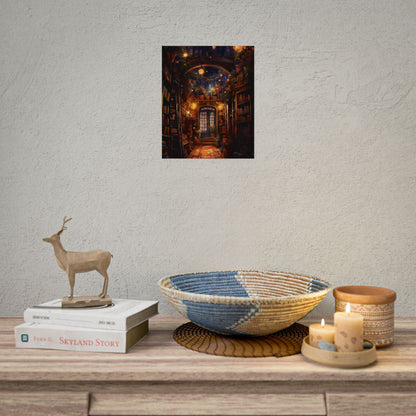 Magical Bookshop: Cozy Charming Bookstore Art - Poster