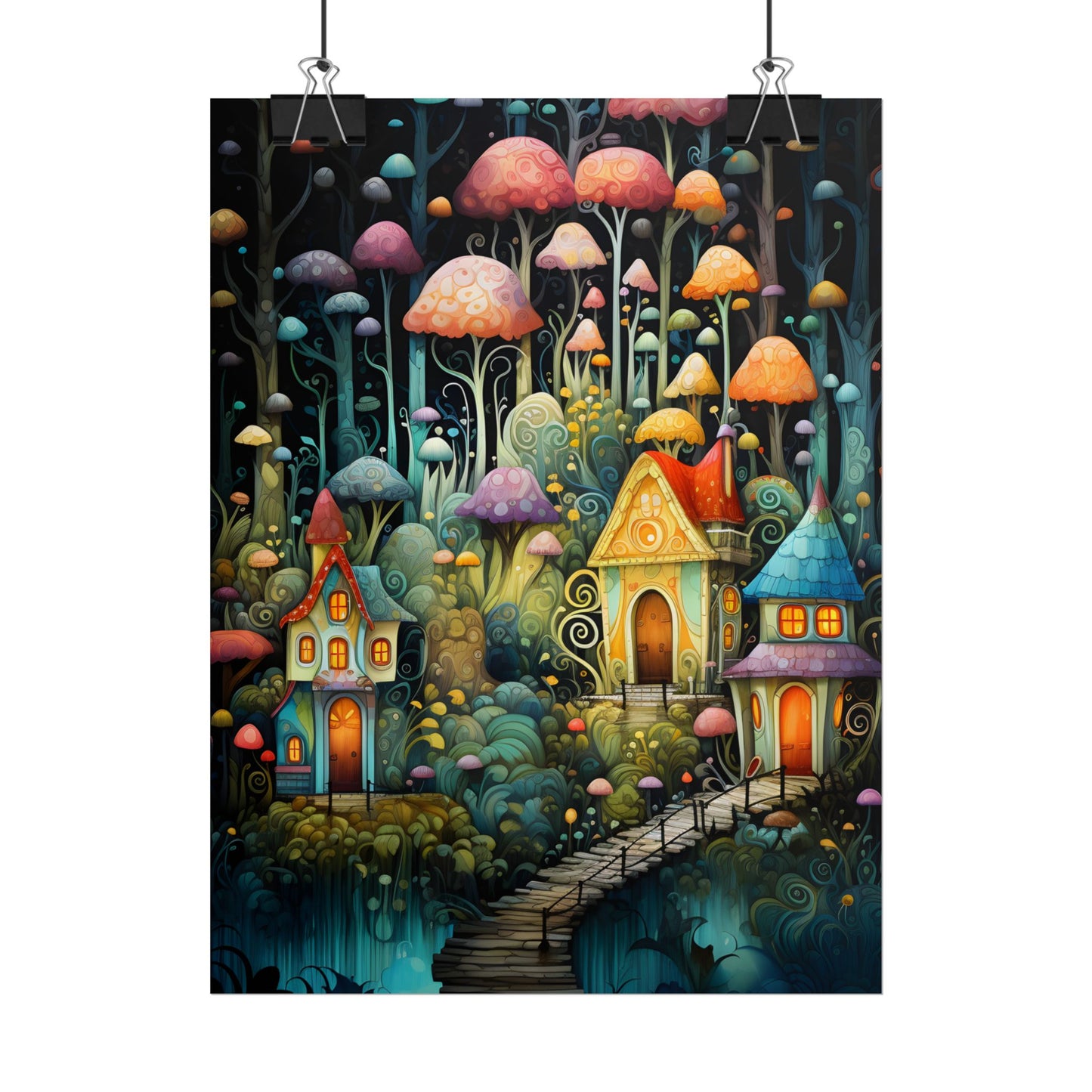 Enchanted Forest Fairies: A Classic Whimsical Artwork - Poster