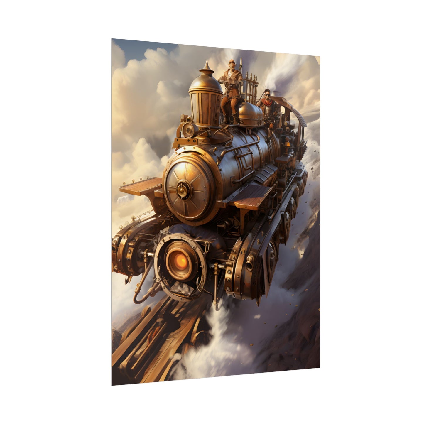 Steampunk Sky Liner Showdown: Thrilling Air Race - Poster