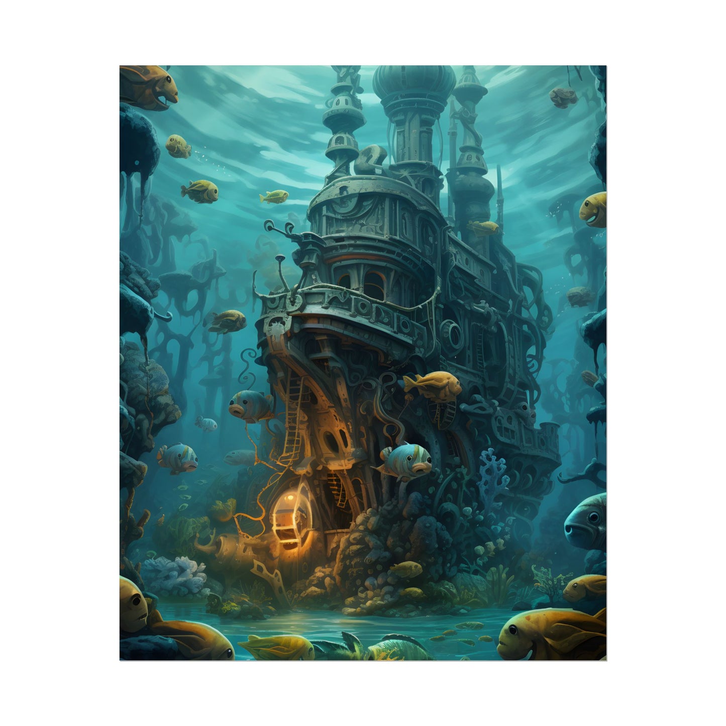Steampunk Underwater Adventure: Captain Nemos Quest - Poster