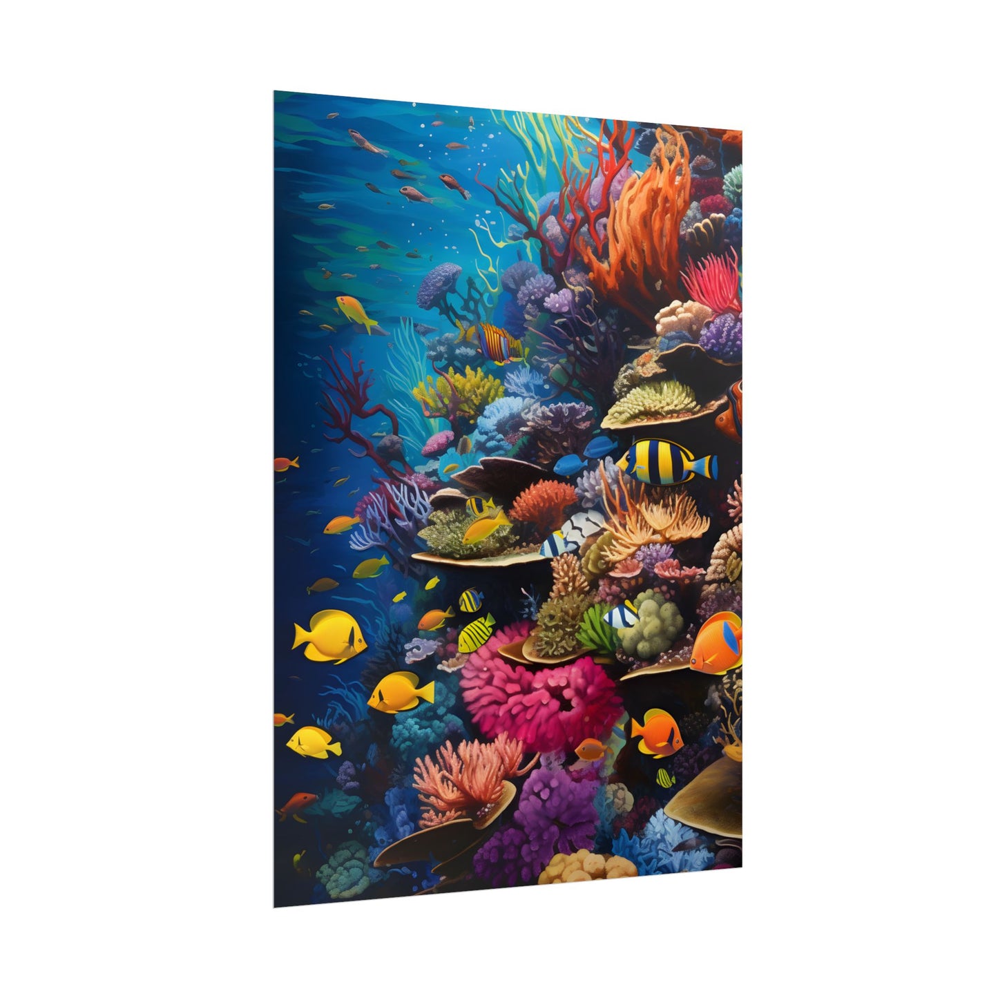 Underwater Paradise: A Sanctuary of Vibrant Marine Life - Artwork - Poster