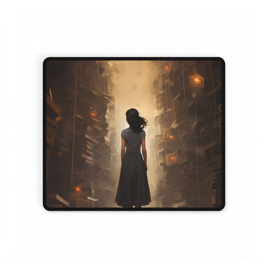 Colorful Hands: Close-up Smartphone Artwork - Desk Mat