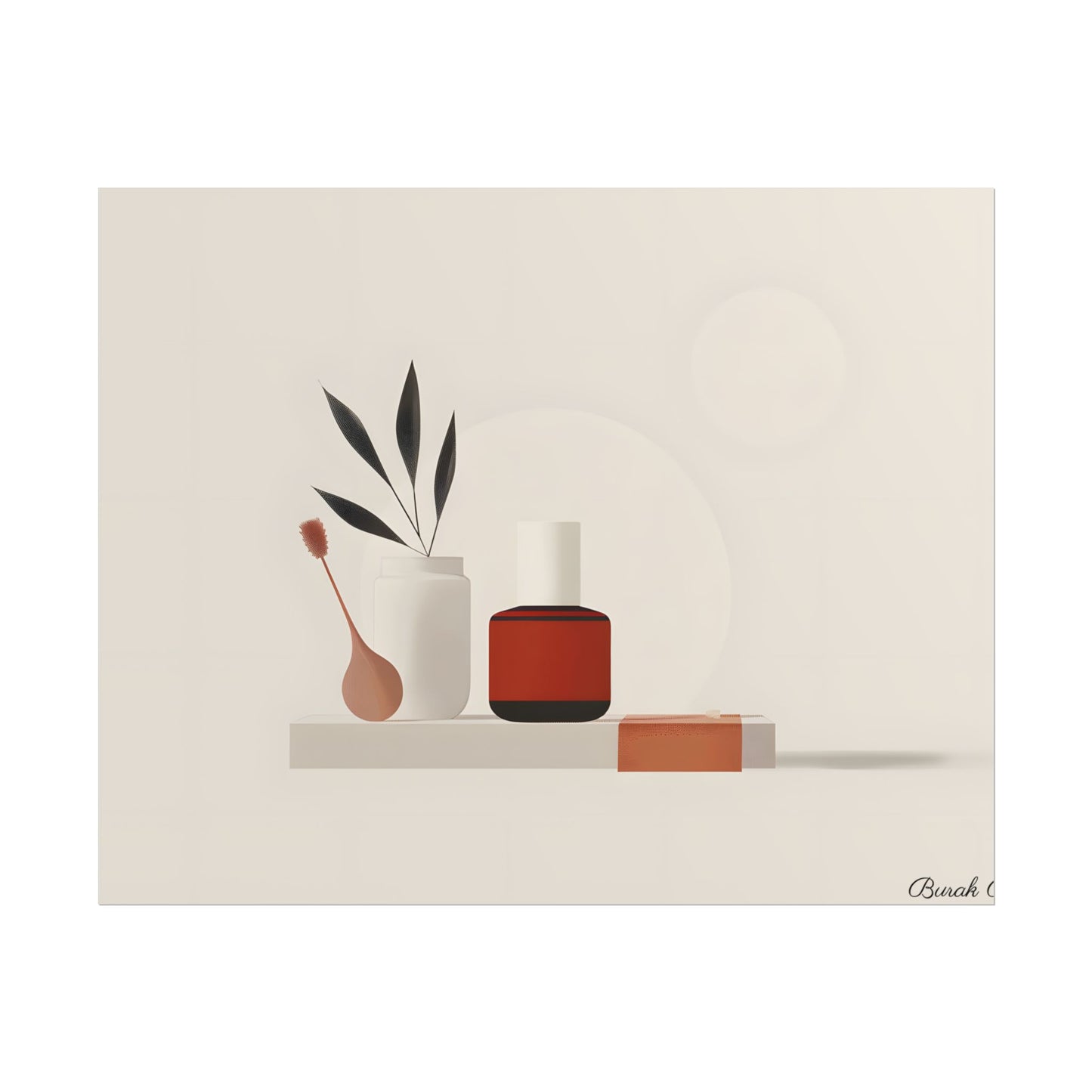 Minimalist Electronic Device: Bold Modern Art Illustration - Poster