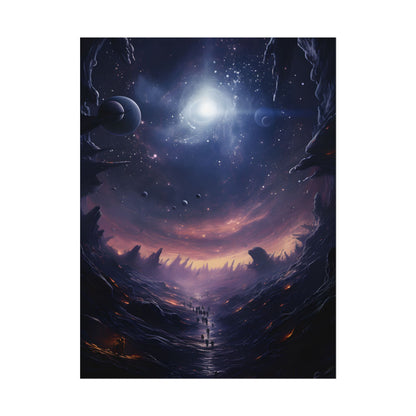 Black Hole Cosmic Art: A Planetary Masterpiece - Poster