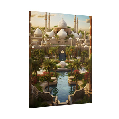 Desert Oasis Dreams: Arabian Nights-Inspired Artwork - Poster