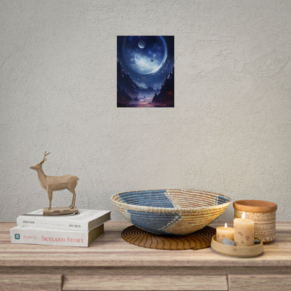 Cosmic Encounter: Black Hole Space Art - Poster