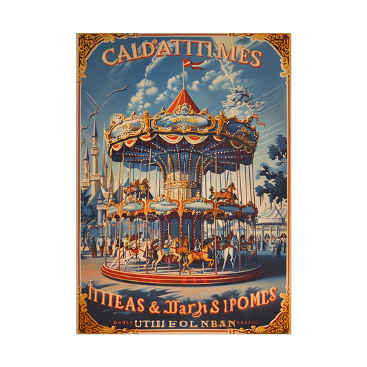 Vintage Disney Attraction: Retro-Themed Artwork - Poster