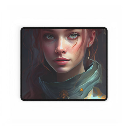 Astonishing Redhead Portrait: Vintage Artwork - Desk Mat