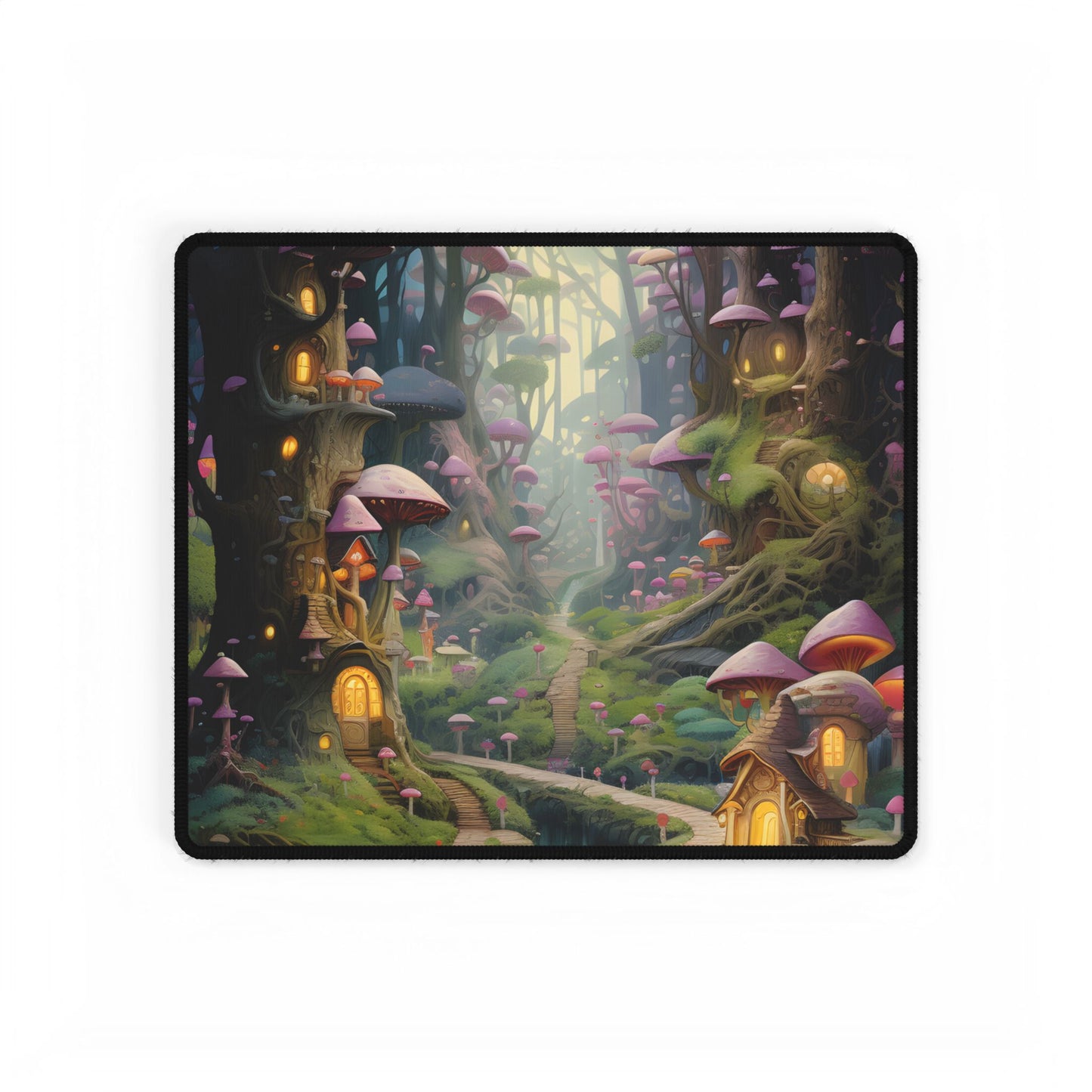 Enchanted Forest Adventure: Vibrant Artwork of Six Brothers - Desk Mat