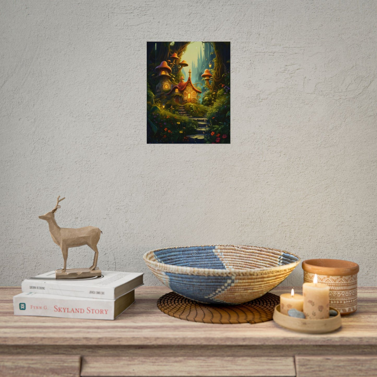 Enchanted Forest Wonder: A Young Hero in Whimsical Magic - Poster