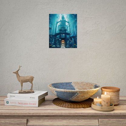 Futuristic Underwater City: Submerged Metropol Artwork - Poster
