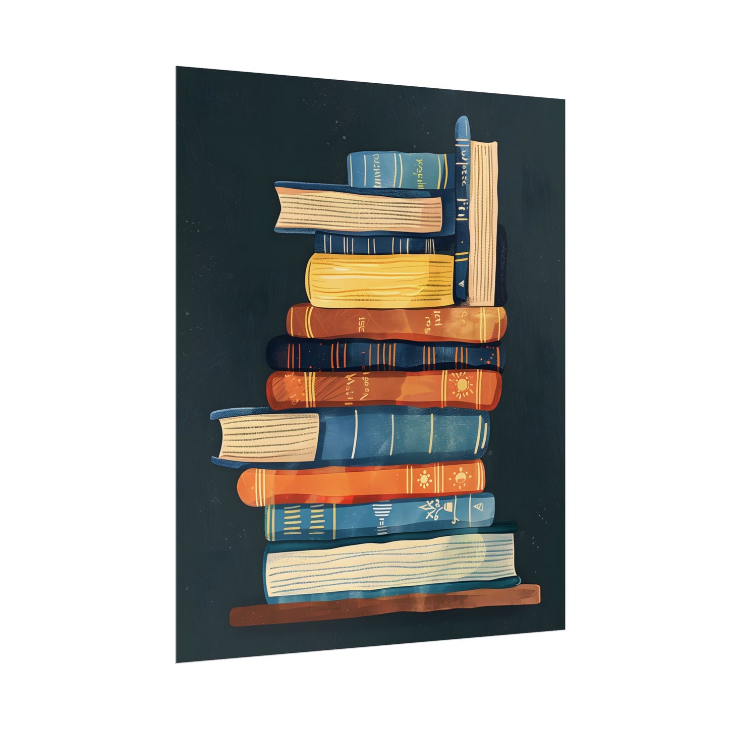 Custom Book Art: Literary Illustration - Poster