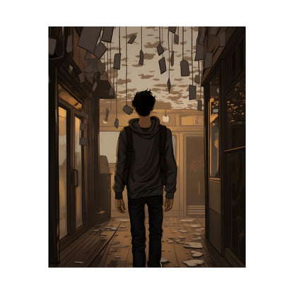 Candid Moment: A Person's Story in an Indoor Setting - Poster