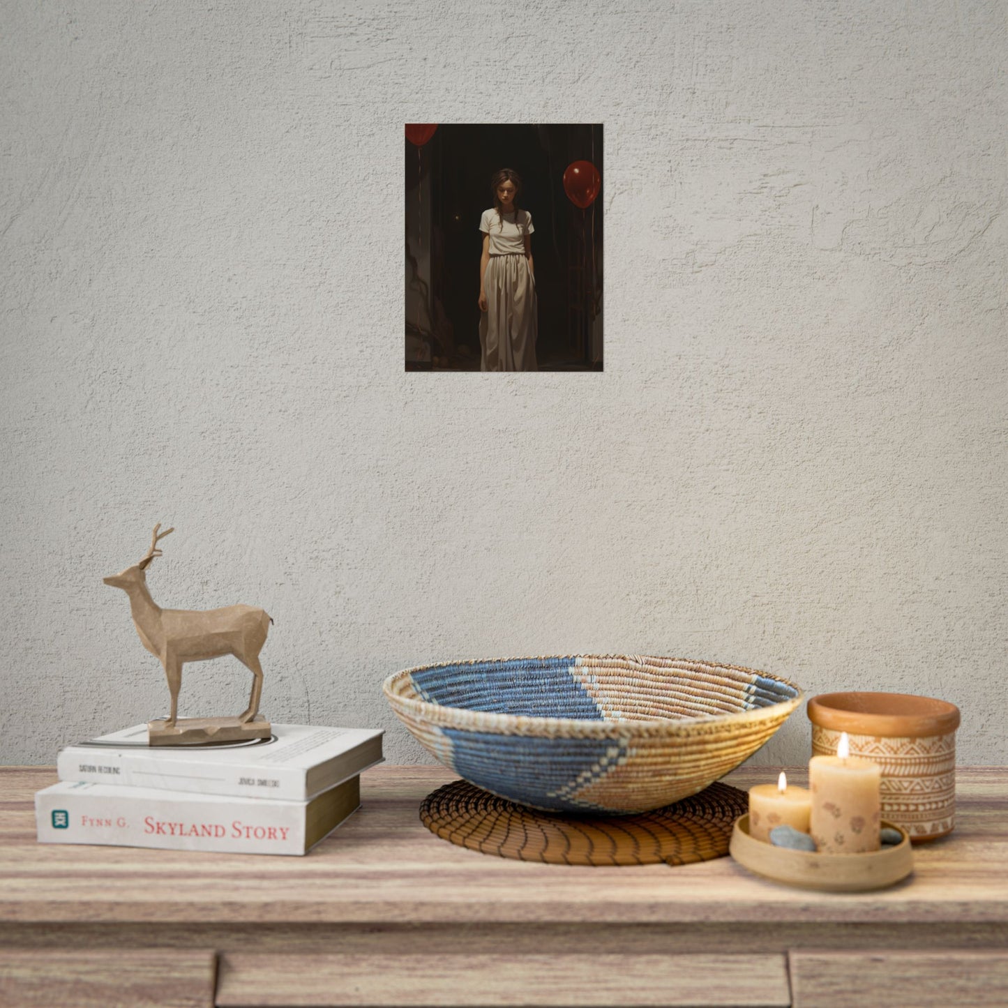 Natural Garden Stroll: Person in Nature Photography - Poster
