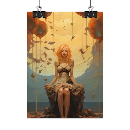 Leg Study in Natural Light: Dark Art Photography - Poster