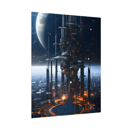 Massive Space Station: Industrial Orbit Artwork - Poster