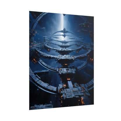 Aetherial Space Station: Massive Orbital Habitat - Poster