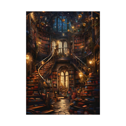 Cozy Magical Bookshop: A Charming Literary Haven - Poster