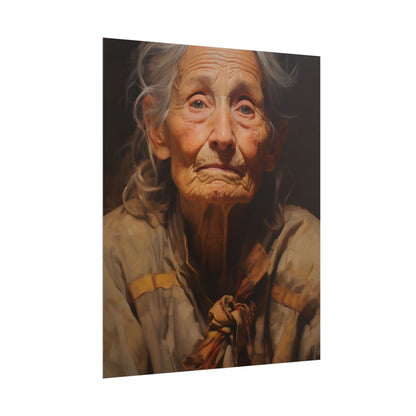 Wisdom of Age: Portrait of an Elderly Person - Poster