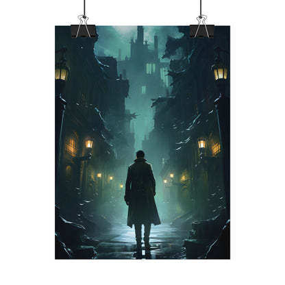 Urban Noir Detective: Mystery Solving Artwork - Poster