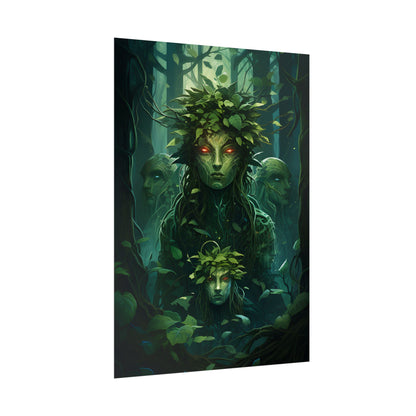 Mystical Forest Guardians: Serene Ancient Tree Spirits - Poster