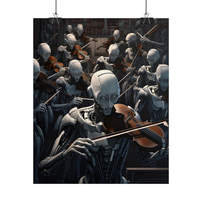 Sentient Robot Symphony: A Robot Orchestra - Poster