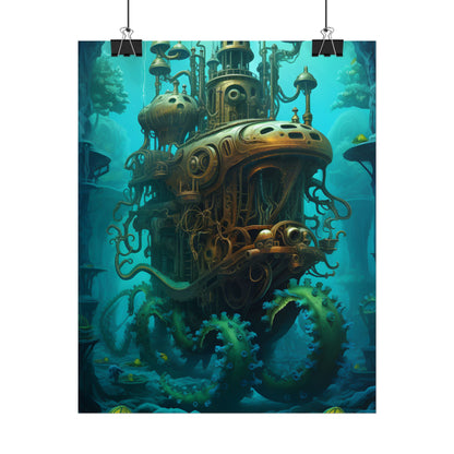 Steampunk Underwater Adventure: Dive into Discovery - Poster