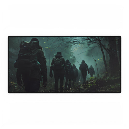 Embark on a Mysterious Forest Quest: Adventure Awaits! - Desk Mat