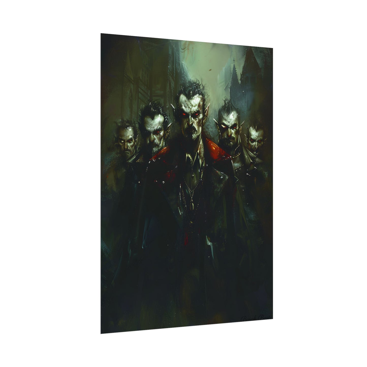 Gothic Vampires: Dark Fantasy Artwork - Poster