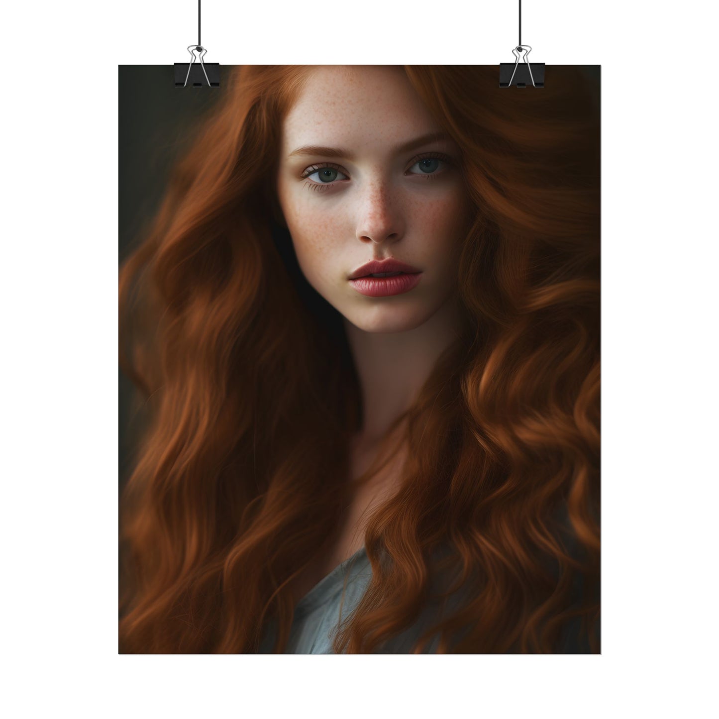 Redheaded Woman: Natural Beauty - Poster