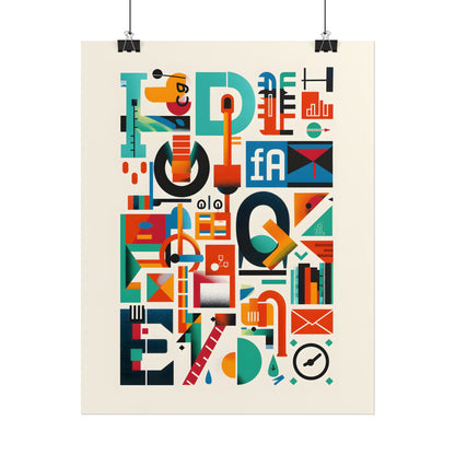Colorful Infographic: Statistics Explained with Letter L - Poster