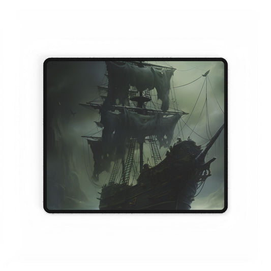 Pirate Ghost Ship: Sailing Through the Ocean - Desk Mat