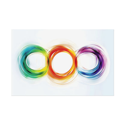 Colorful Swirls: Graphic Art Design - Poster