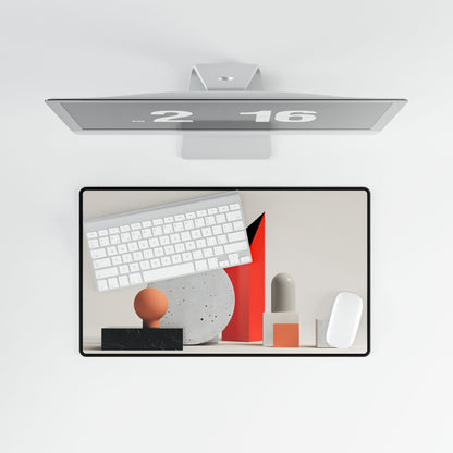 Minimalist Geometric Design: Modern Accessory Artwork - Desk Mat