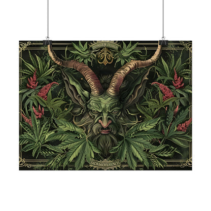 Victorian Devil: Dark Ominous Illustration - Poster