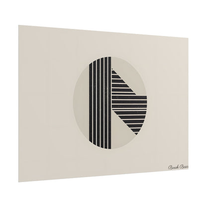 Modern Minimalist Poster: Bold Typography and Geometric Forms - Poster