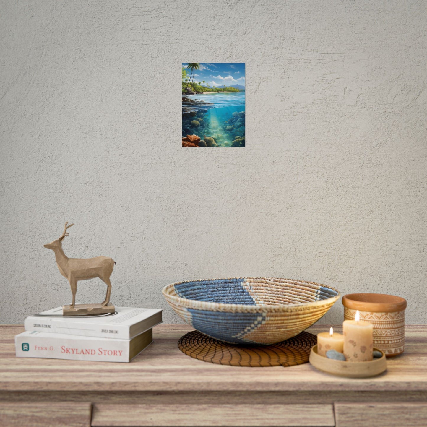 Tranquil Tropical Paradise: Relaxed Island Getaway Art - Poster