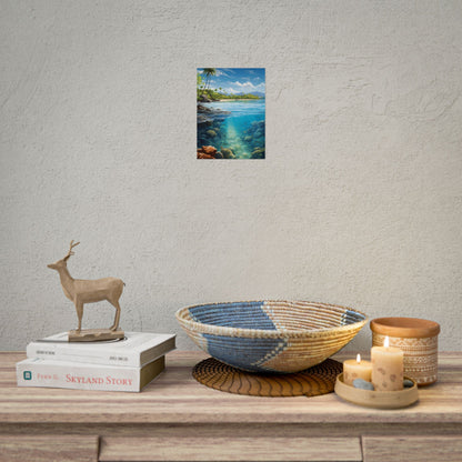 Tranquil Tropical Paradise: Relaxed Island Getaway Art - Poster