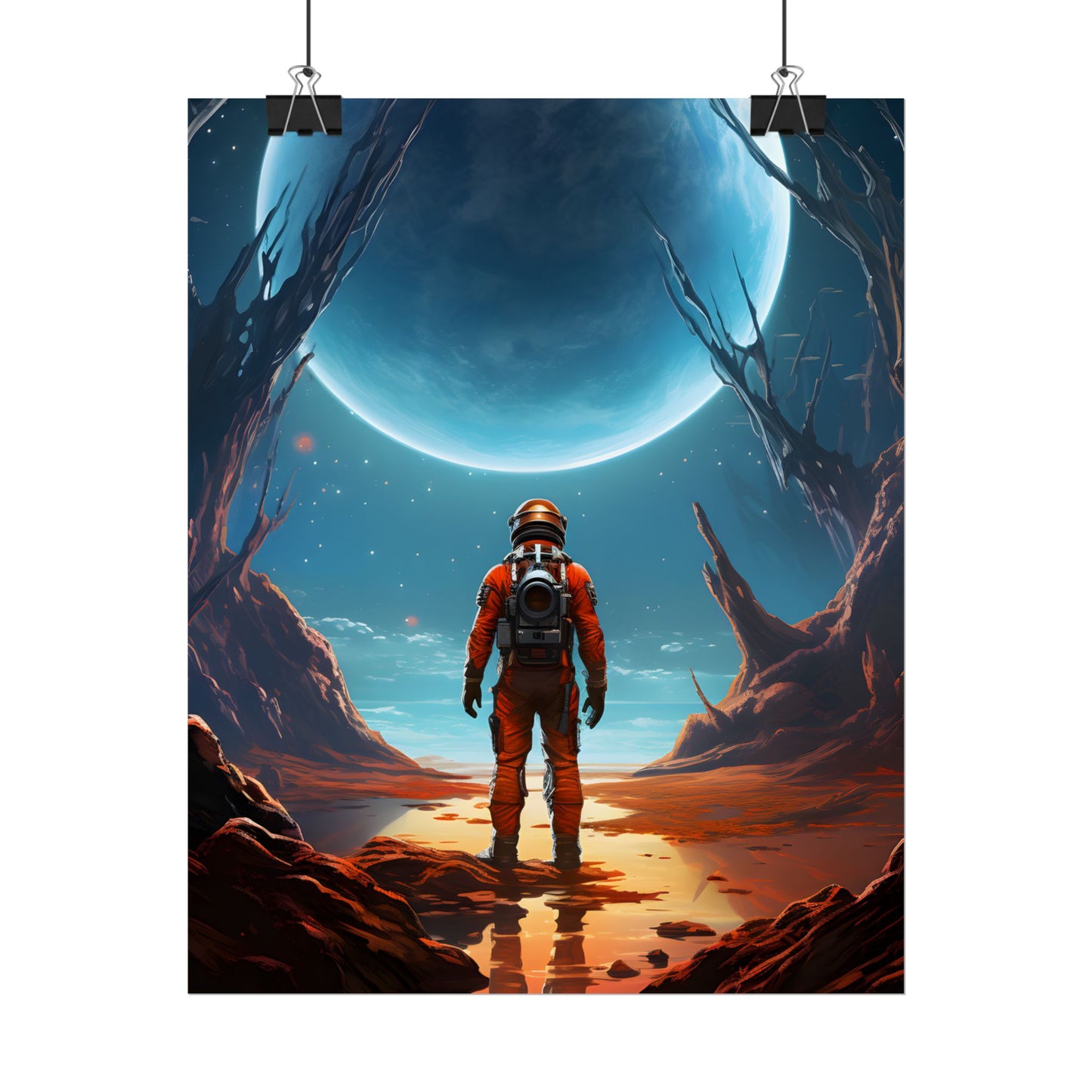 Futuristic Wilderness Explorer - Poster
