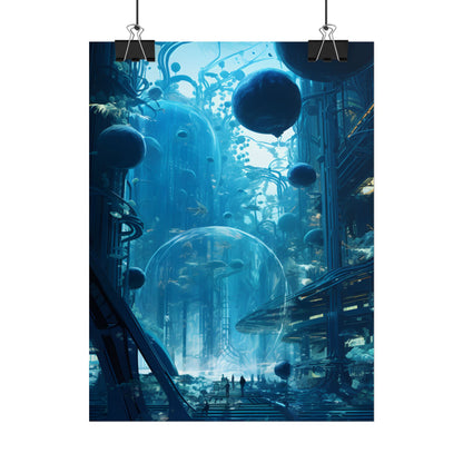 Underwater City of the Future: Sustainable Living in Harmony with Nature - Poster